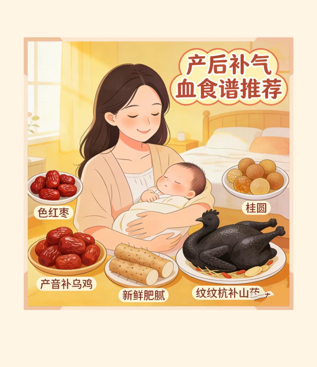 產(chǎn)后補(bǔ)氣血的食譜推薦